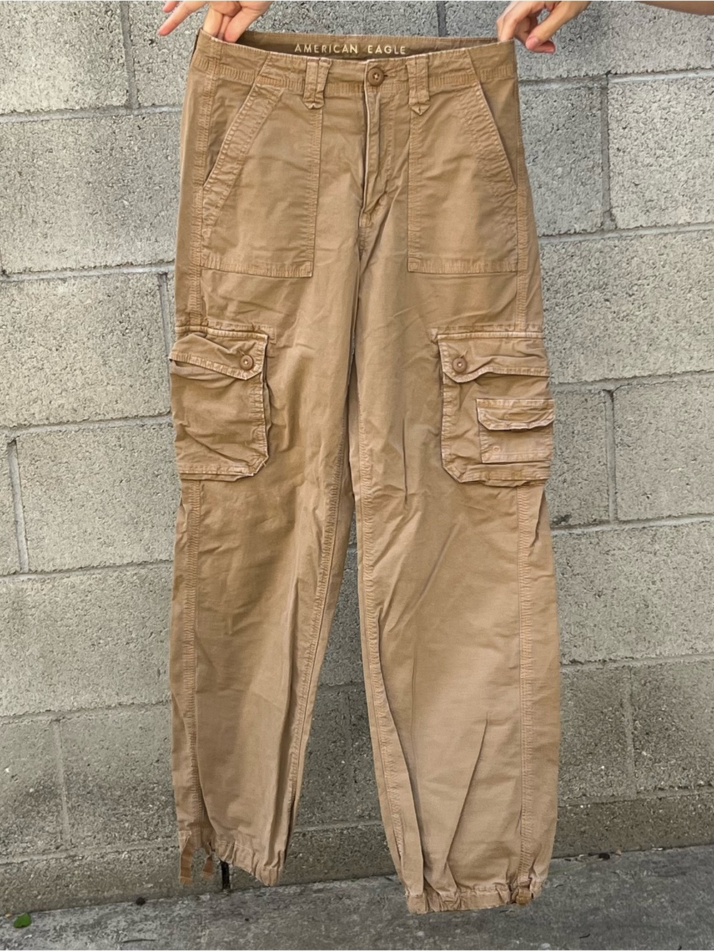American Eagle Outfitters womenTan Cargo Pants